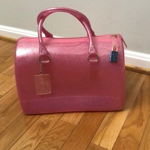NBU RARE! Furla Candy Bag Light Pink Glitter